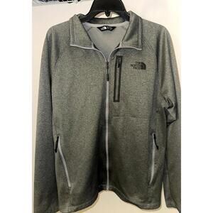 The North Face Men's Full Zip Performance Fleece Jacket – Size L – Heather Gray